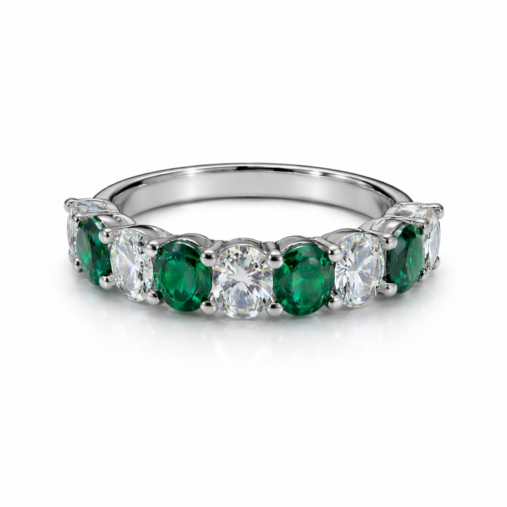 14 Karat White Gold Wedding Band