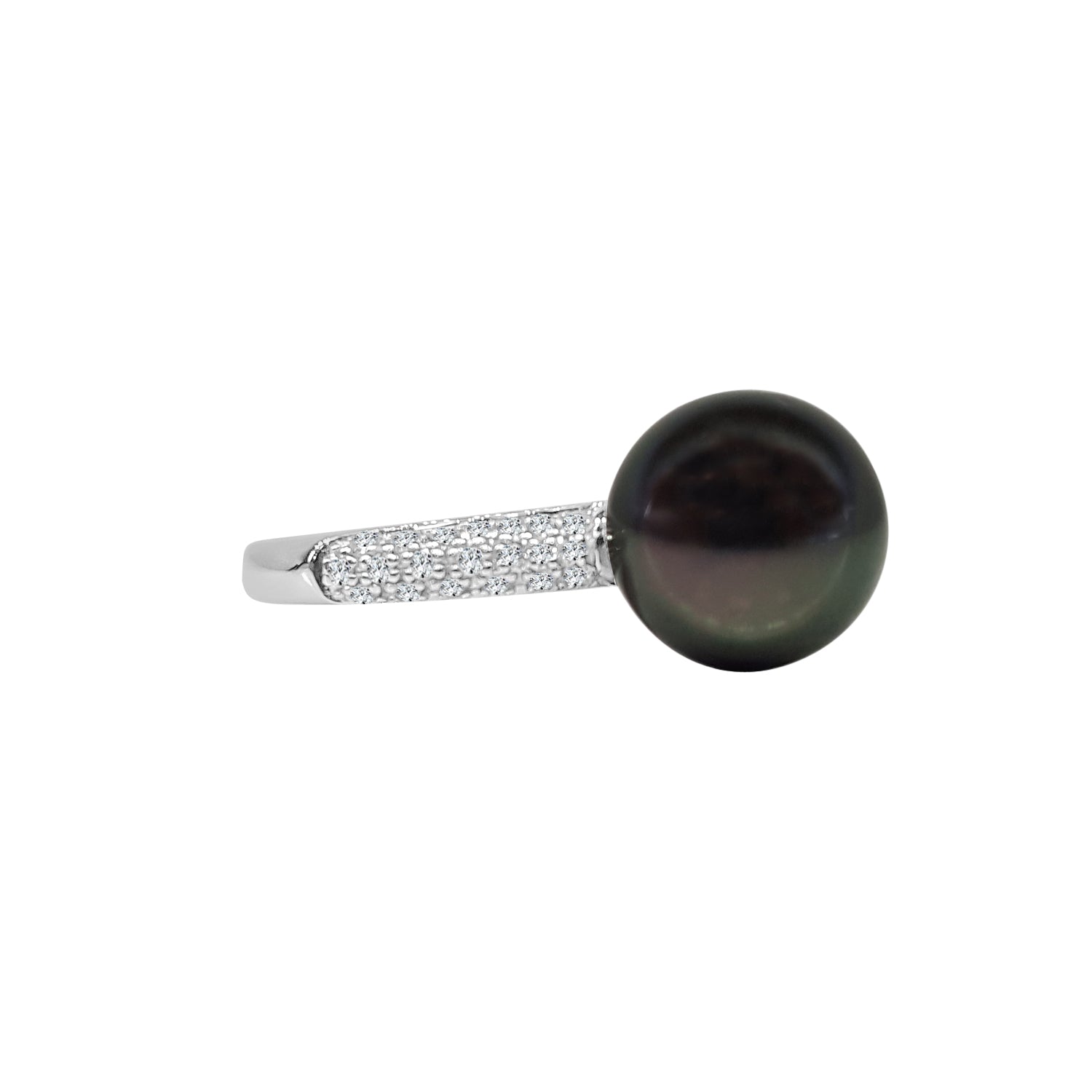 White Gold Pearl Ring - Elegant 14 Karat Jewelry Piece