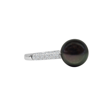 White Gold Pearl Ring - Elegant 14 Karat Jewelry Piece