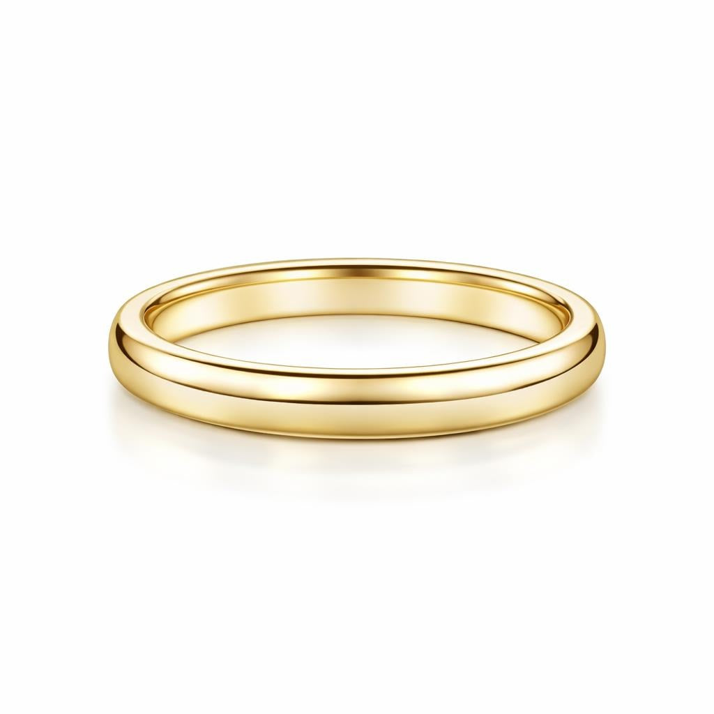 3mm Gender Neutral Wedding Band in 10 Karat Yellow Gold