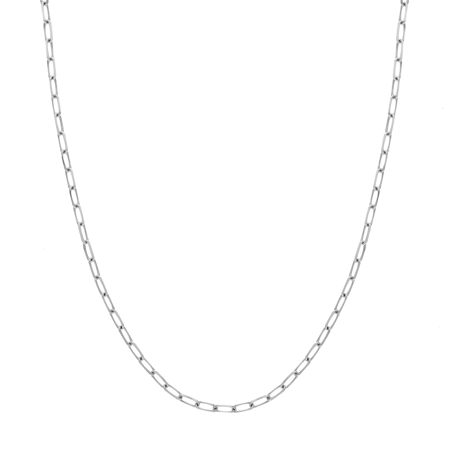 Sterling Silver Paperclip Chain Necklace
