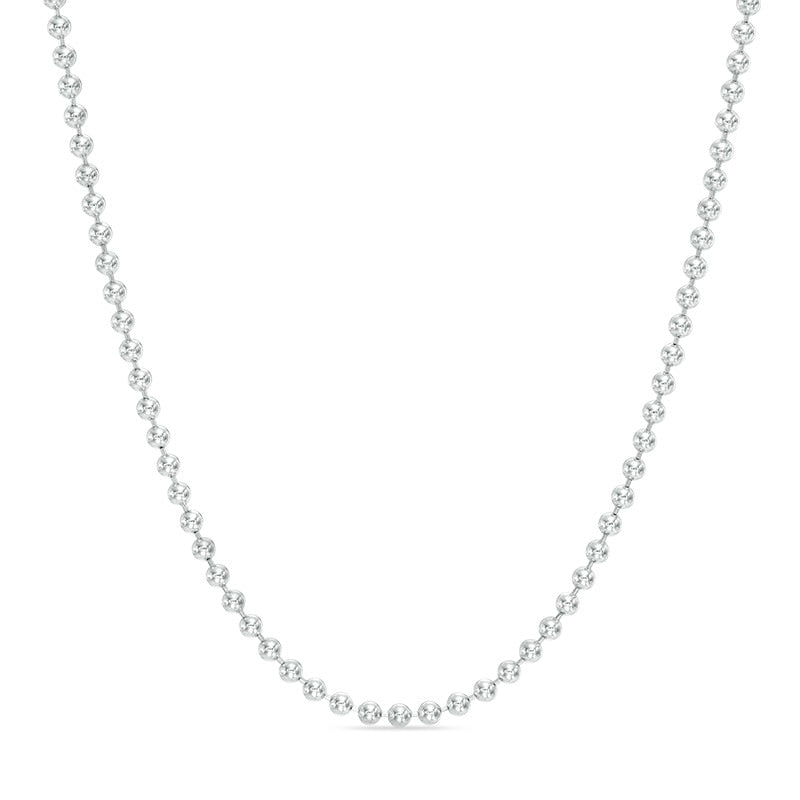 Handcrafted Sterling Silver Beaded Chain Necklace