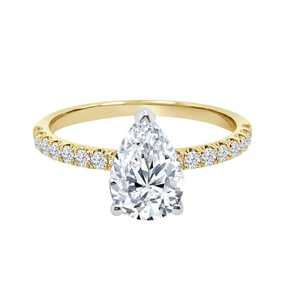 18 Karat Rose Gold Engagement Mounting - Timeless Elegance