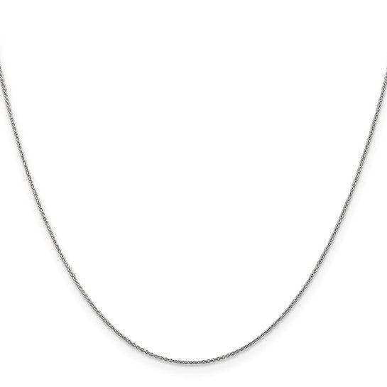14 Karat White Gold Chain Elegance