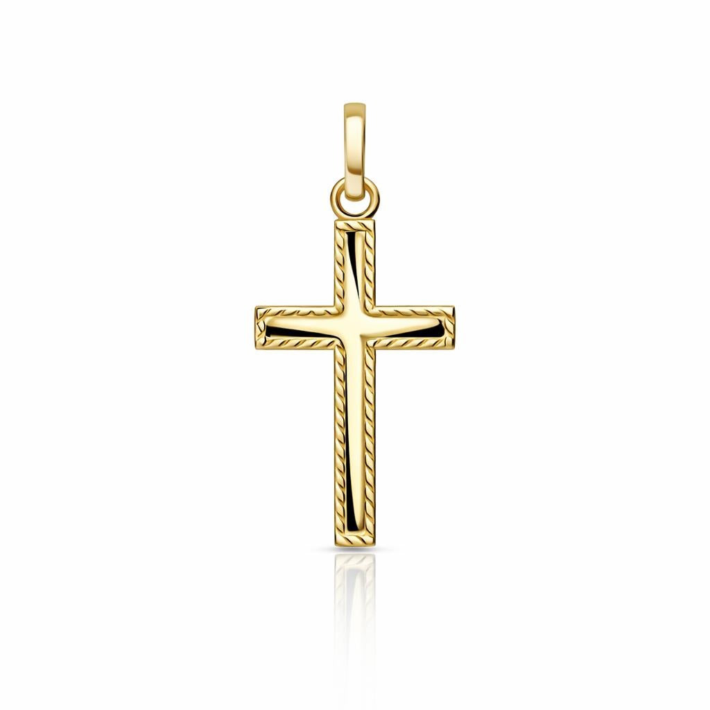 10 Karat Yellow Gold Cross Necklace