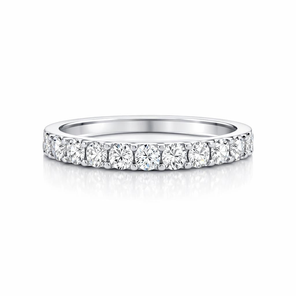 14 Karat White Gold Wedding Band