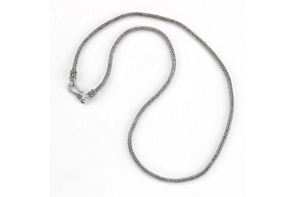 Handcrafted Sterling Silver Tulang Naga Chain Necklace