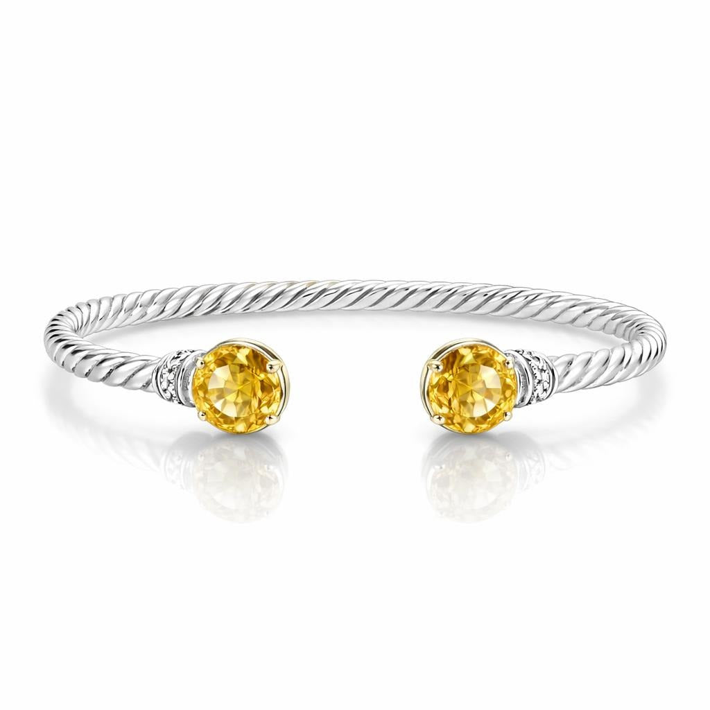 Round Twisted Cable Bangle