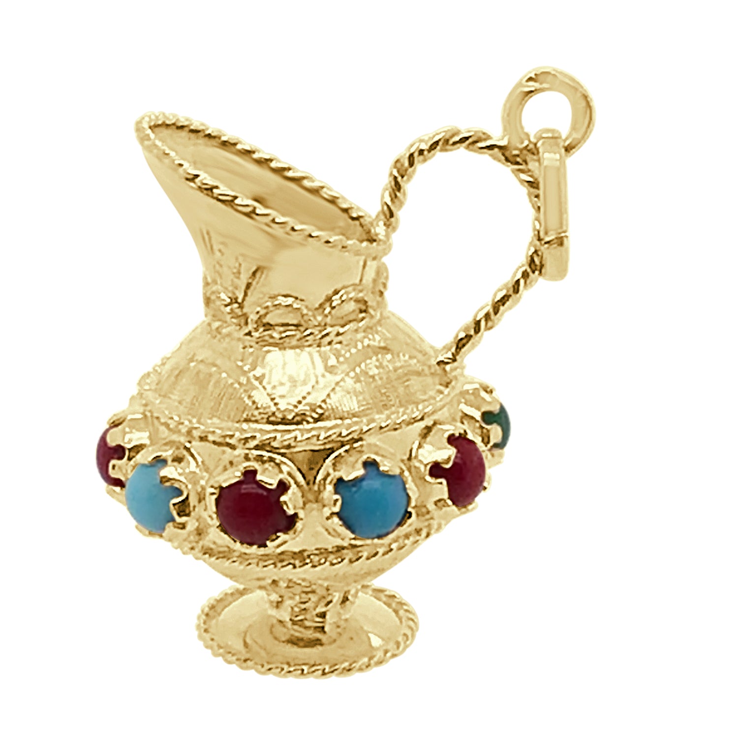 14 Karat Yellow Gold Necklace with a Variety of Stones Collection