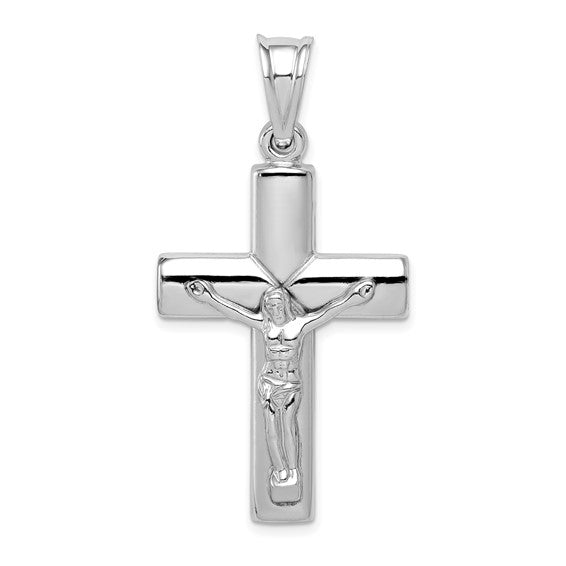 Rhodium-Plated Sterling Silver Latin Pendant Necklace
