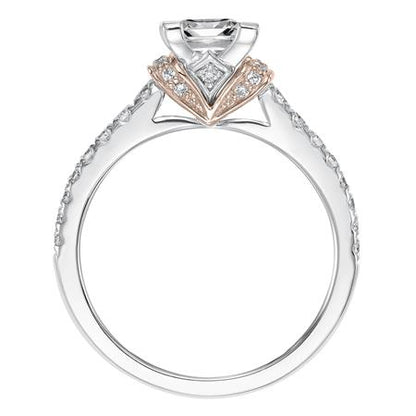 14 Karat White Gold Engagement Mounting