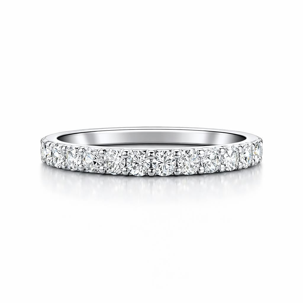 14 Karat White Gold Wedding Band