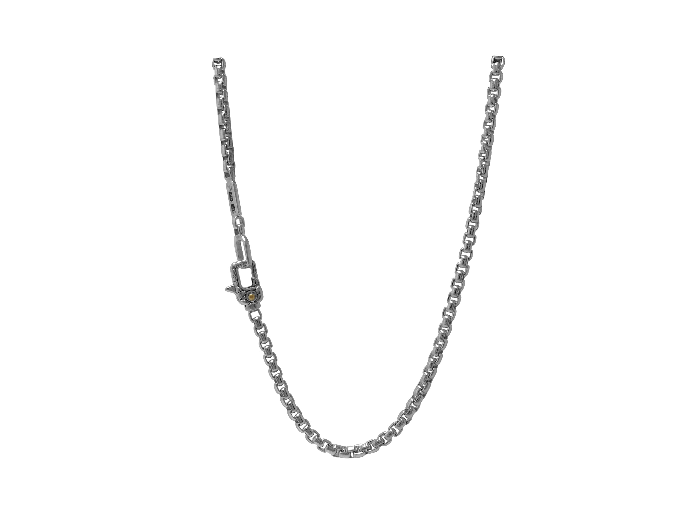 18K and Sterling Silver Venetian Chain Necklace