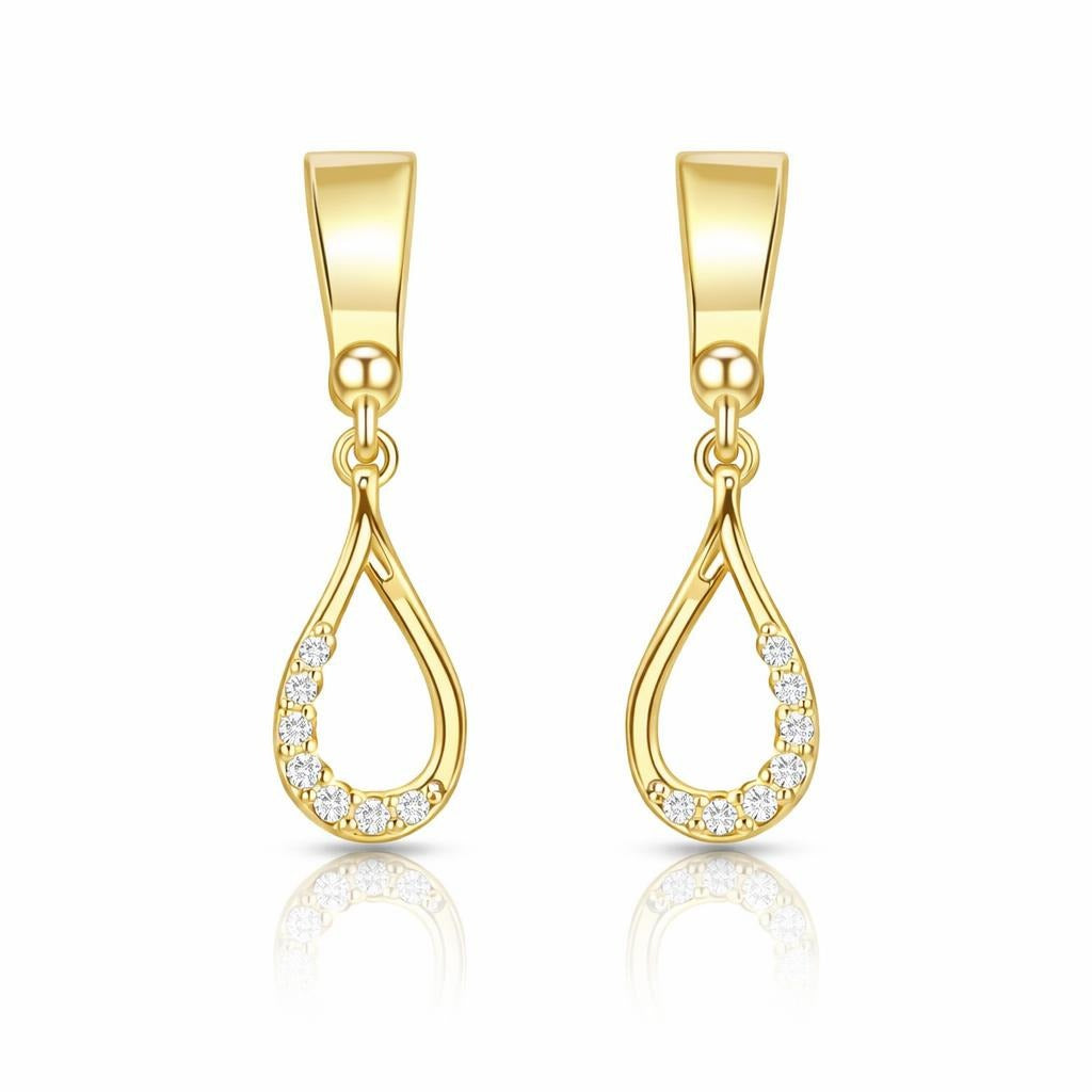 14 Karat Yellow Gold Drop Earrings