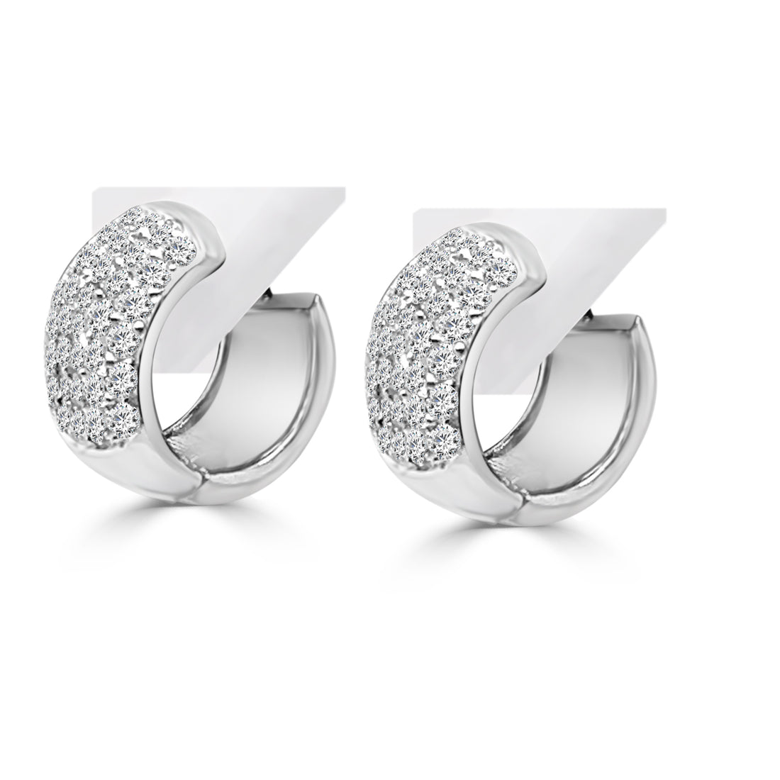 14 Karat White Gold Earrings