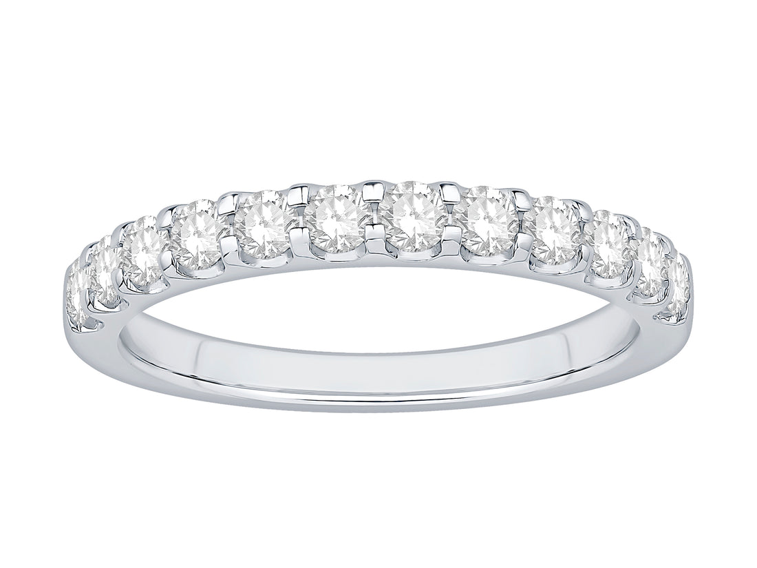 14 Karat White Gold Wedding Band