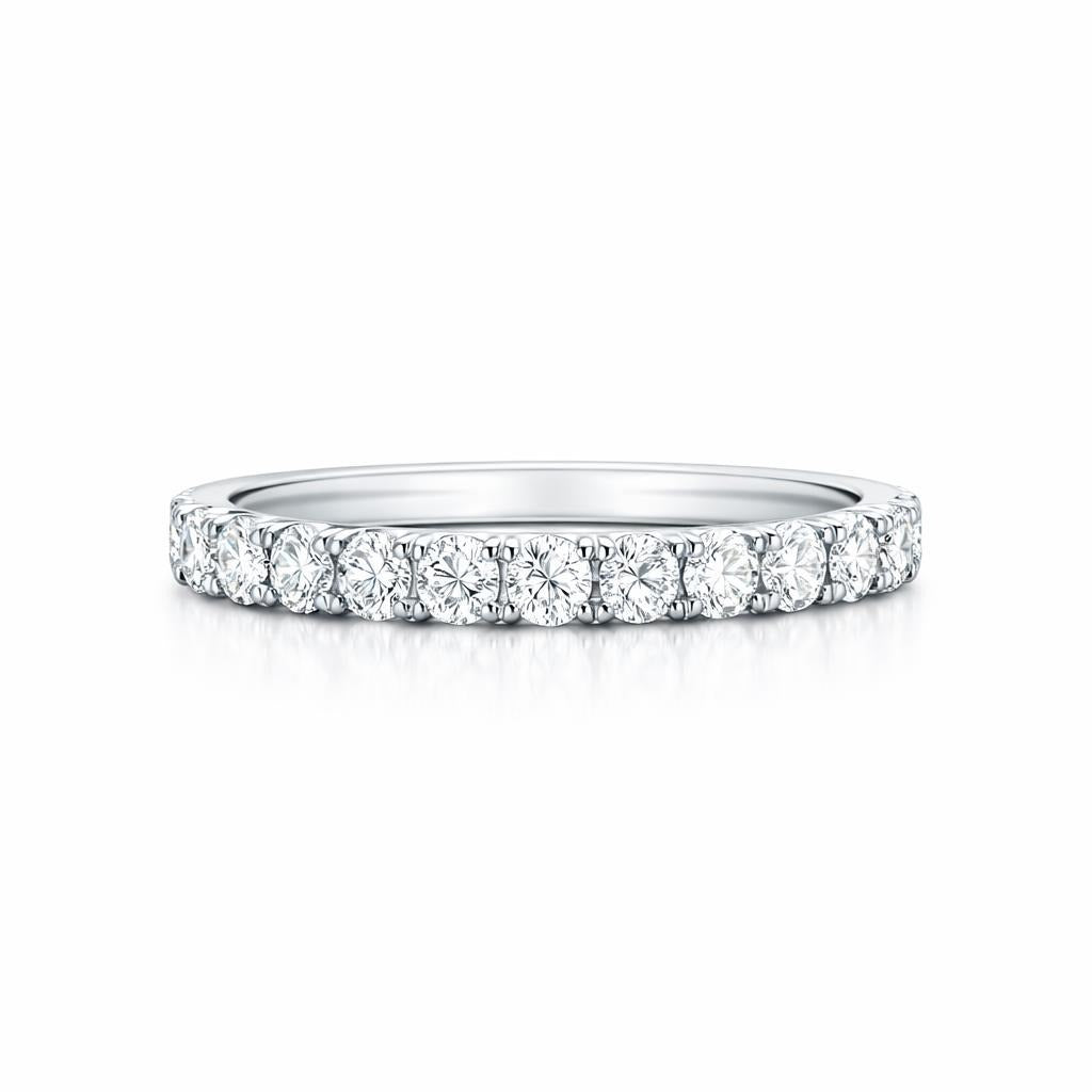 14 Karat White Gold Wedding Band