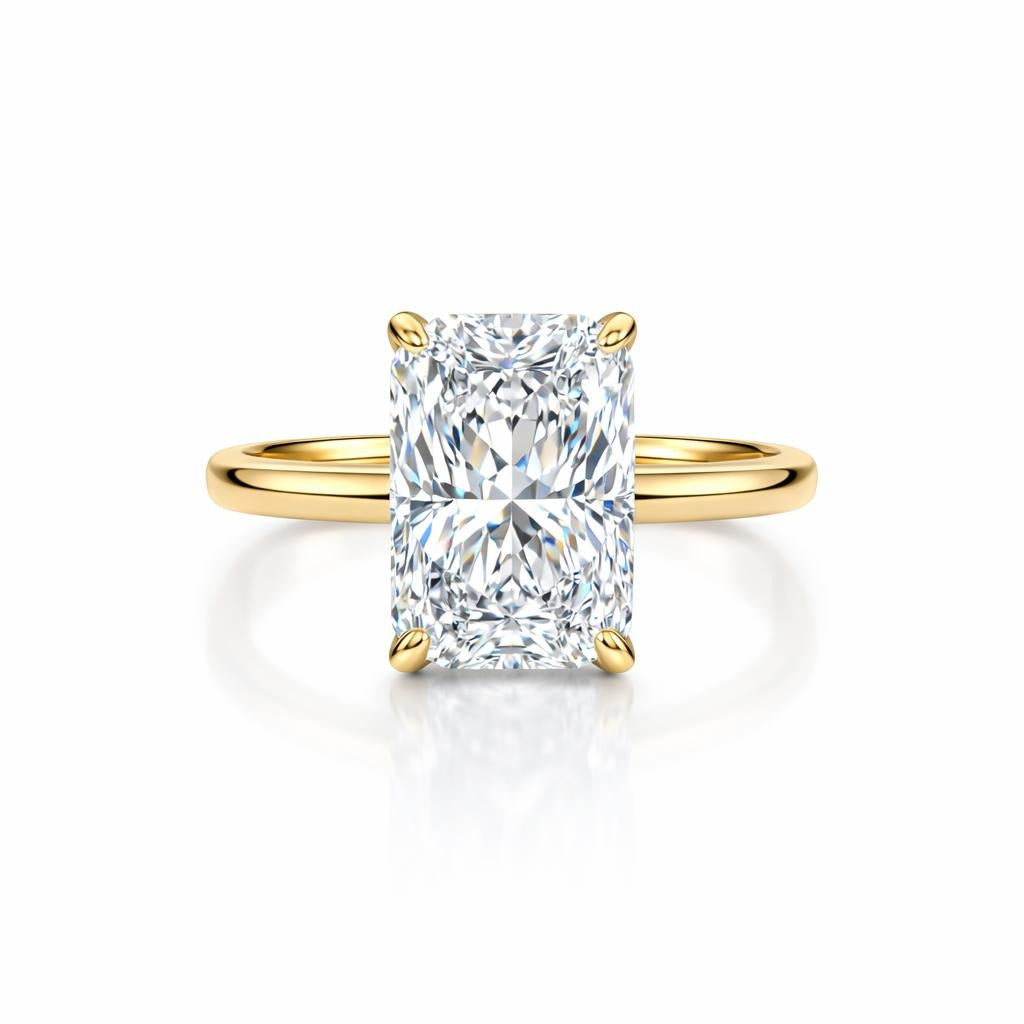14 Karat Yellow Gold Engagement Ring