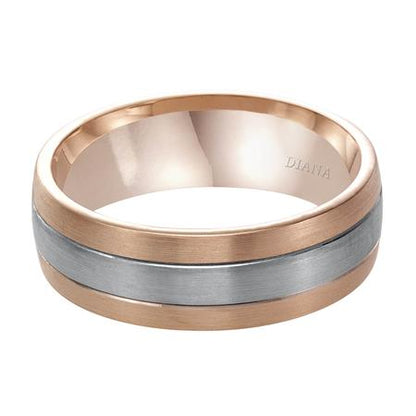 14 Karat Two-Tone Wedding Band