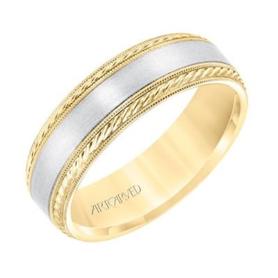 Sure! How about Two-Tone 14 Karat Wedding Band?