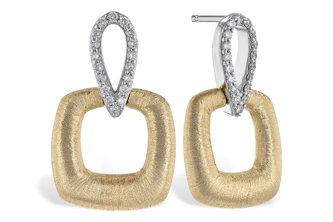 14 Karat Two-Tone Earrings