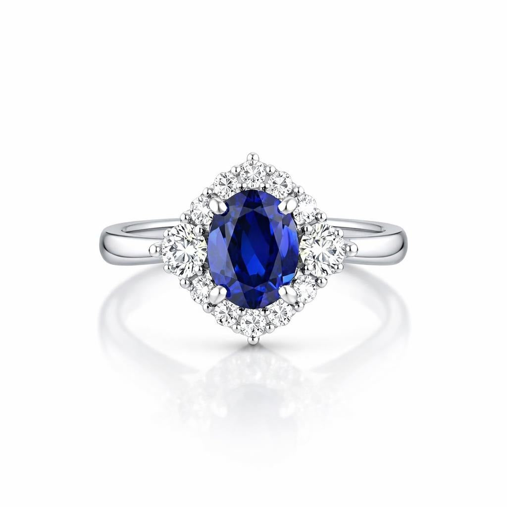 Platinum Sapphire Ring