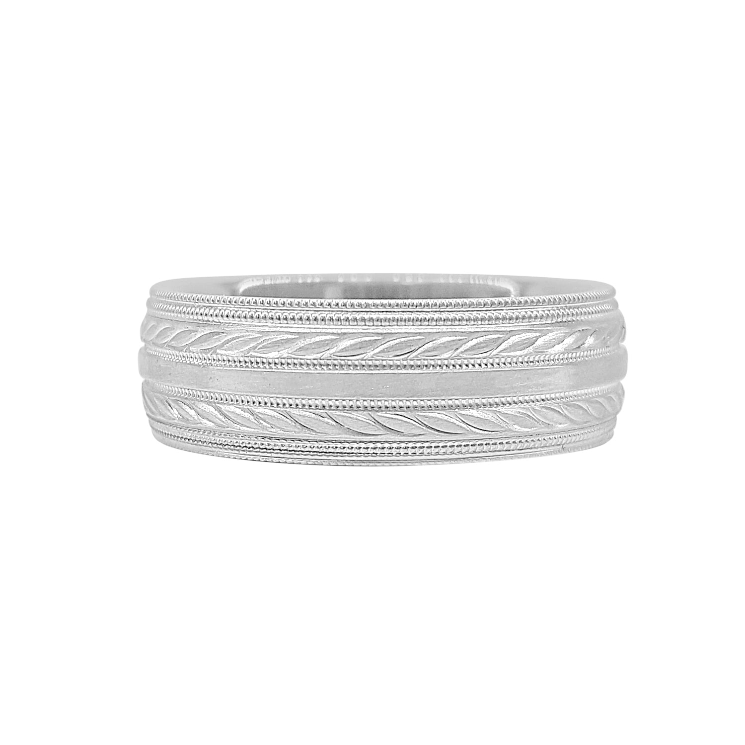 14 Karat White Gold Wedding Band