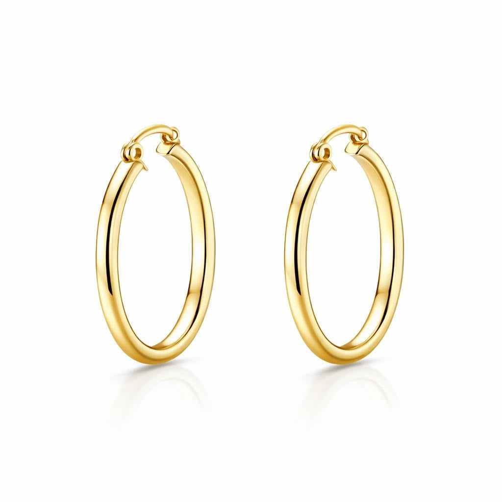 14 Karat Yellow Gold Solid Estate Earrings