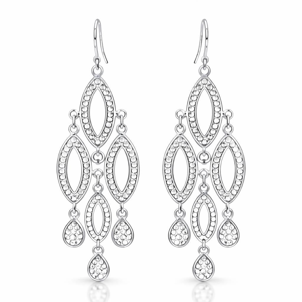 Dot Design Chandelier Earrings