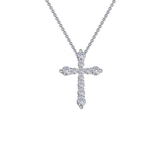 Platinum Coated Sterling Silver Lassaire Round Shape Necklace 0.67 ct