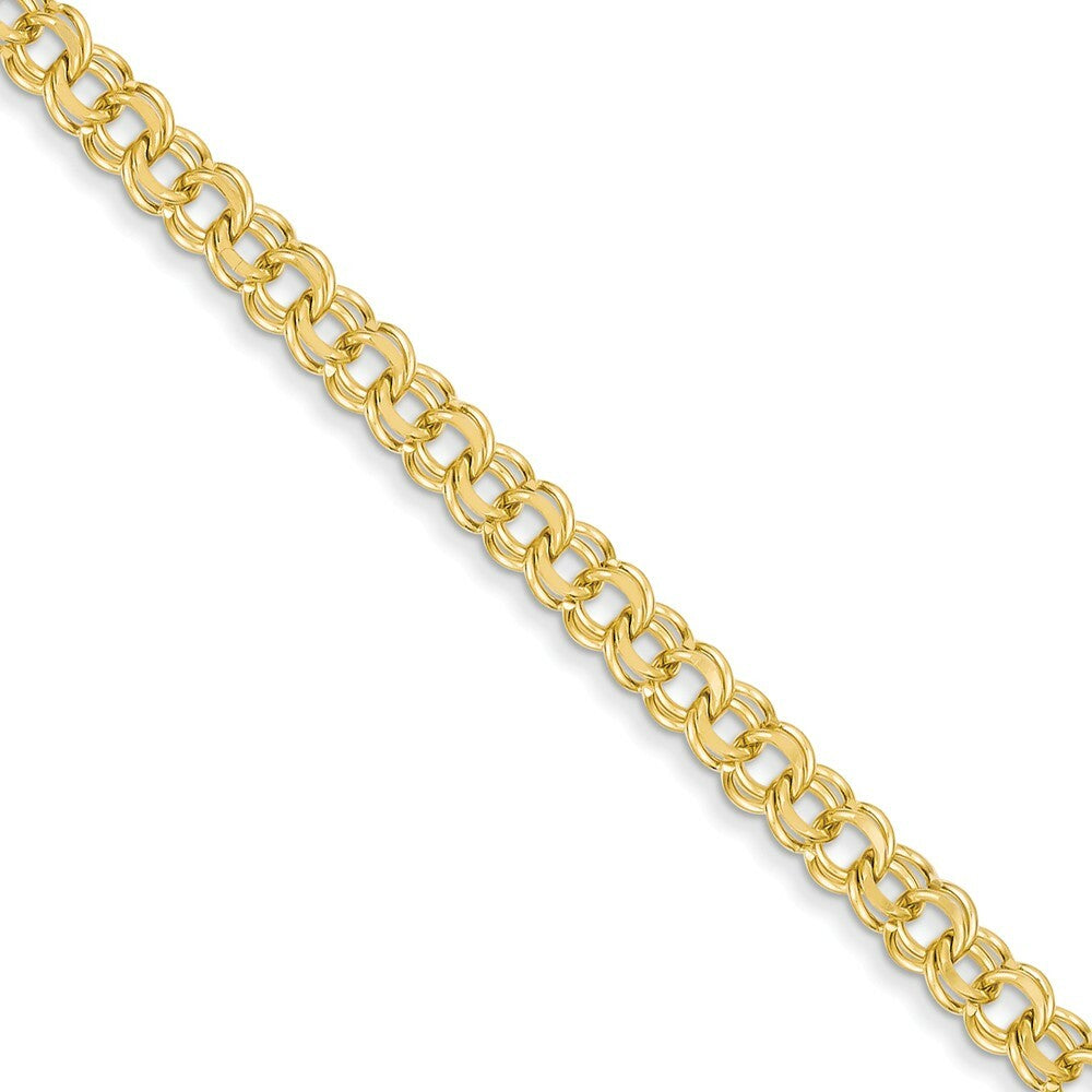 Estate Solid Charm 14 Karat Yellow Gold Bracelet