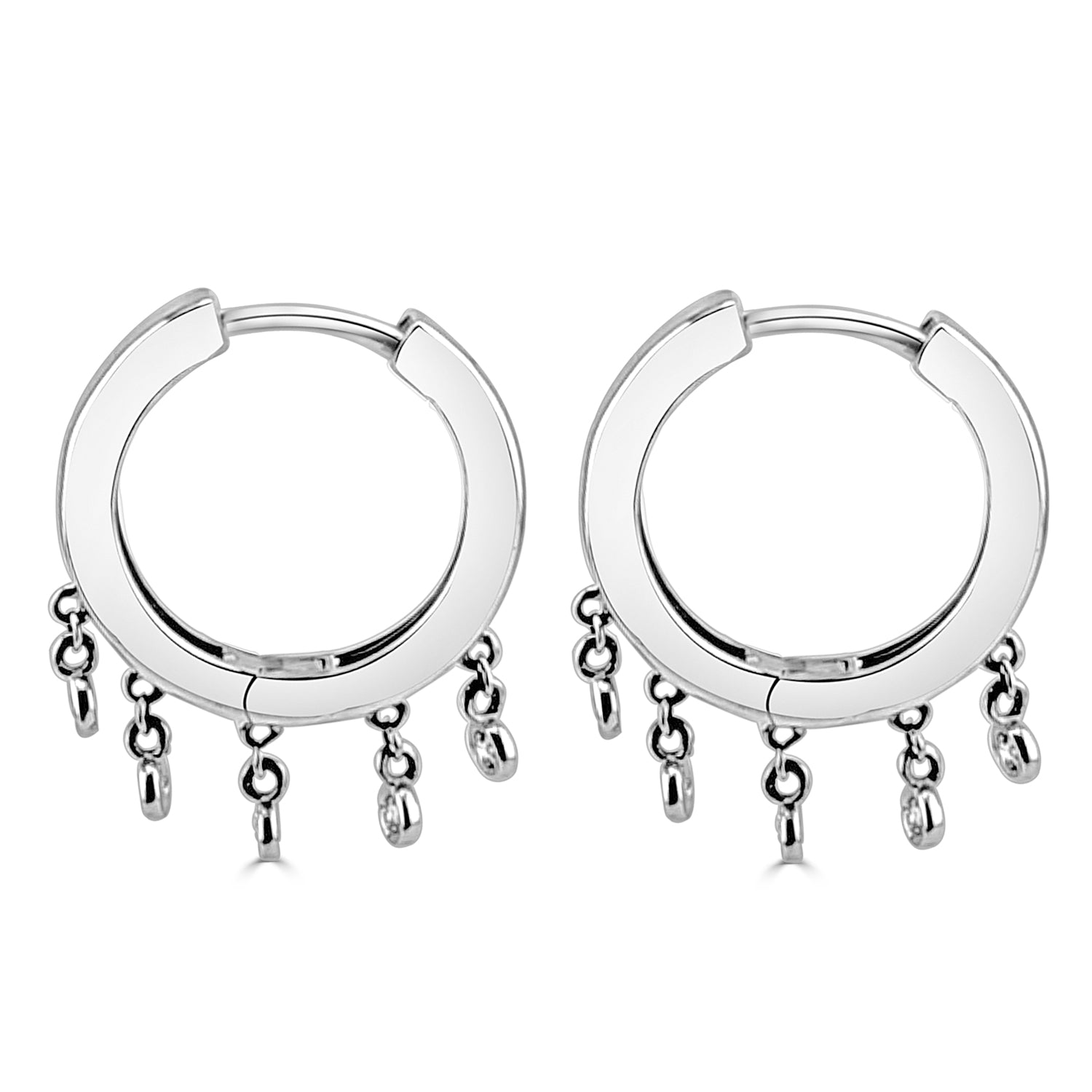 14K Yellow Gold Earrings with 0.12 Carat Natural Diamond