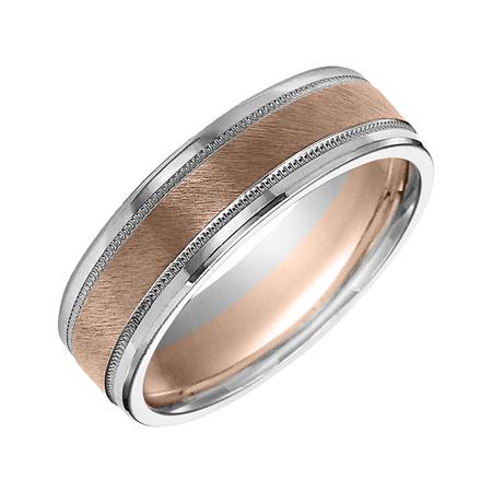14 Karat Two-Tone Wedding Band - Forever United