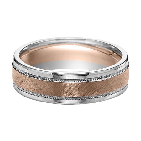 14 Karat Two-Tone Wedding Band - Forever United