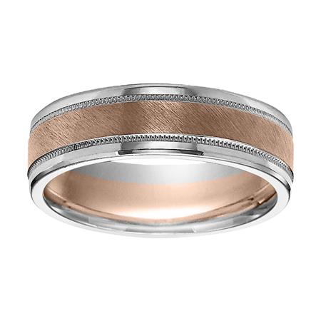 14 Karat Two-Tone Wedding Band - Forever United