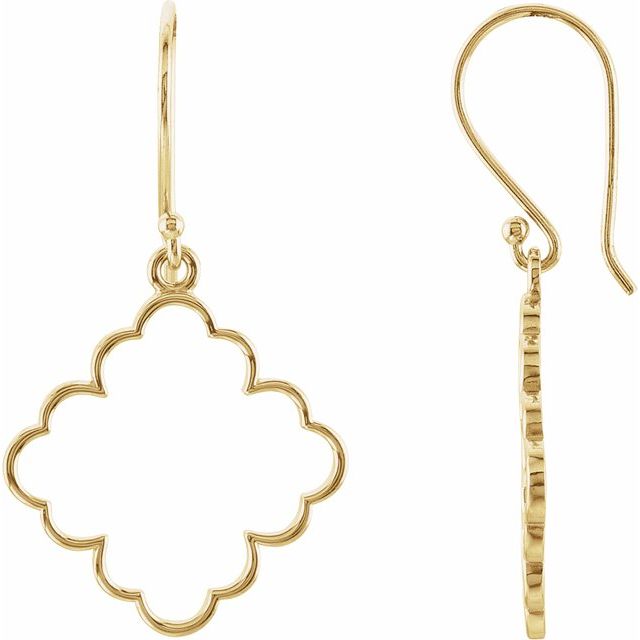 Decorative 14 Karat Yellow Gold Earrings: Radiant Beauties for Every Occasion