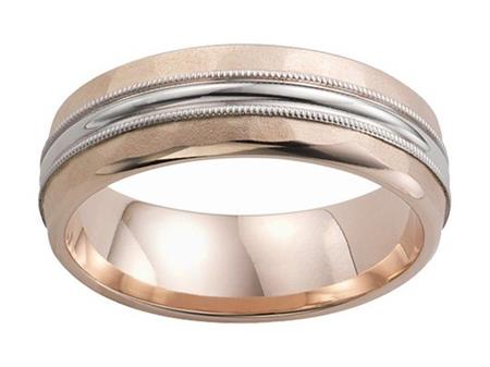 14 Karat Two-Tone Wedding Band