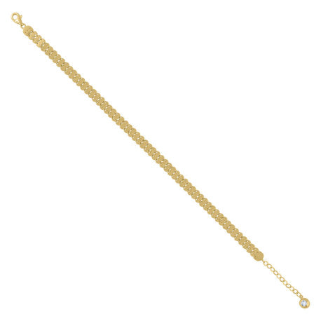 Stunning 10 Karat Yellow Gold Fancy Link Bracelet