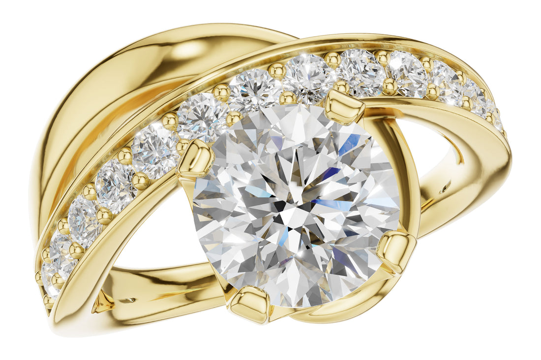 14 Karat Yellow Gold Engagement Mounting