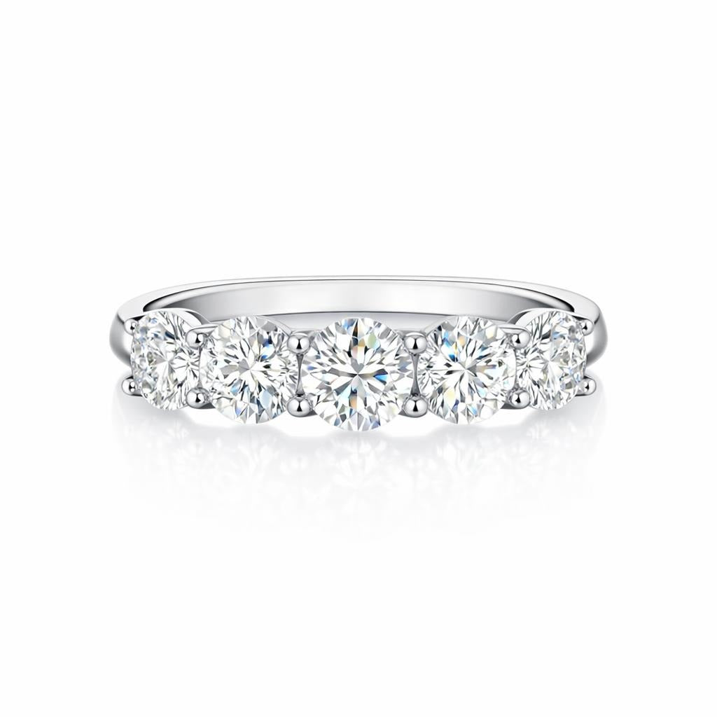 Elegant Platinum Diamond Ring