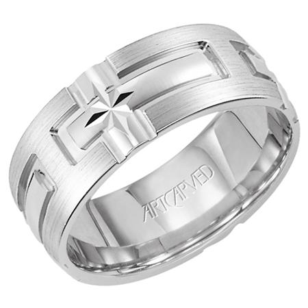 Classic Elegance: 14 Karat White Gold Wedding Band