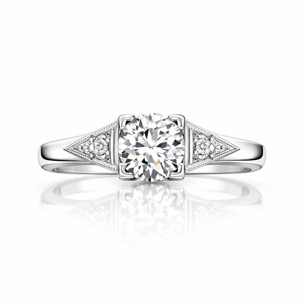 Estate Vintage Old European Cut Engagement Ring