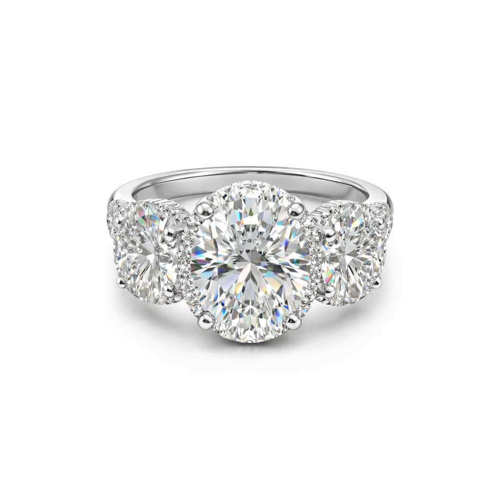 14 Karat White Gold Engagement Ring