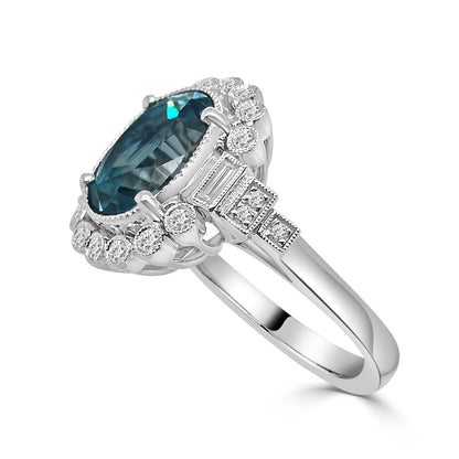 Sure! How about Vintage 18 Karat White Gold Zircon Ring - 8.15 Carats?