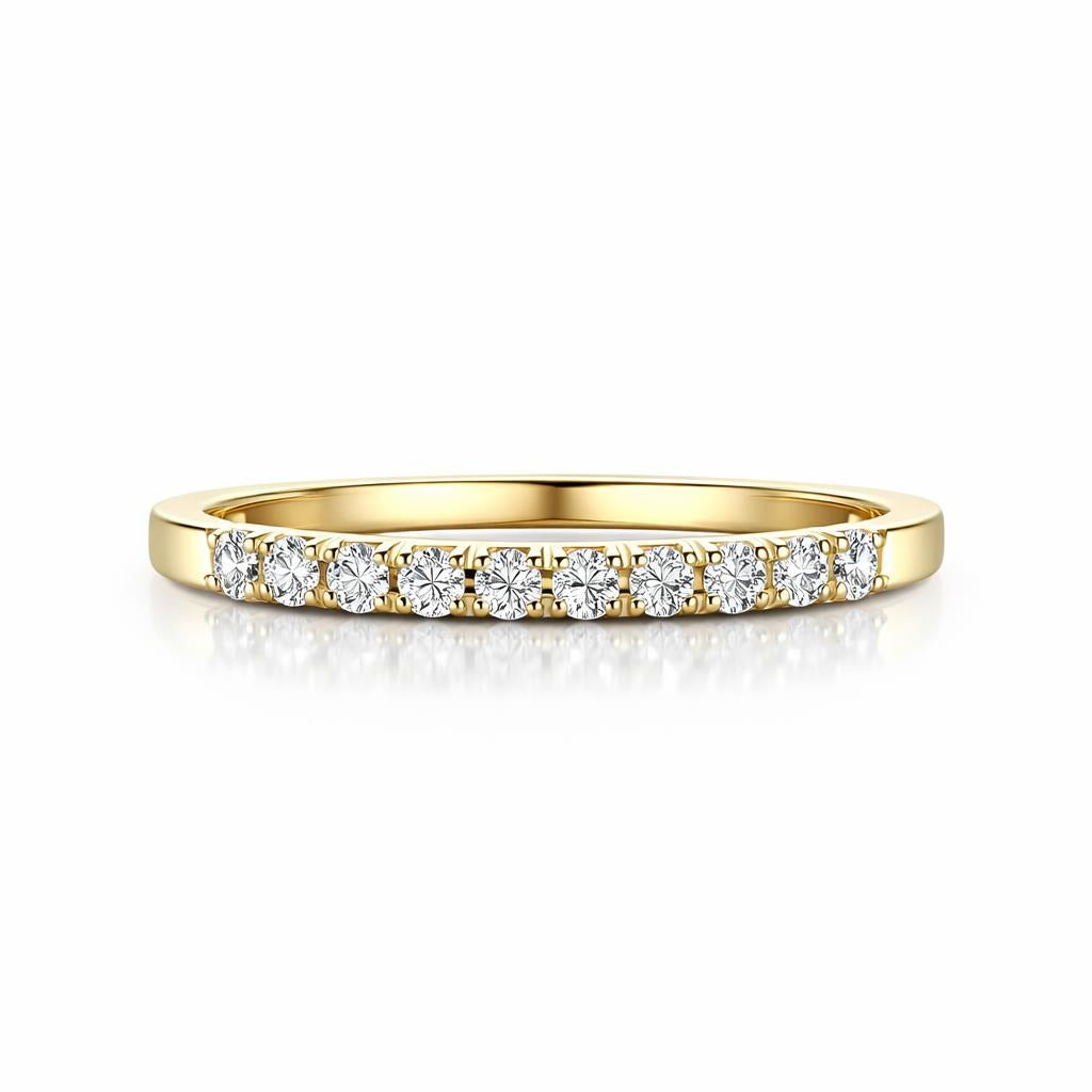 Dainty 14 Karat Yellow Gold Wedding Band